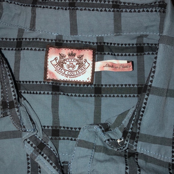 Blue plaid Juicy Couture long sleeve dress - Picture 3 of 4